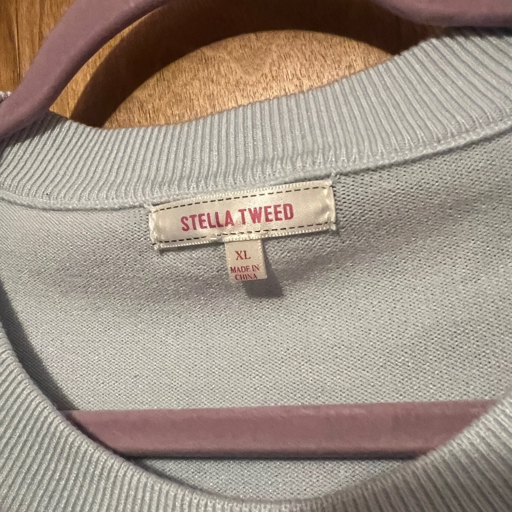 Stella Tweed Light Gray 1989 Taylor Swift Sweater - Picture 5 of 5